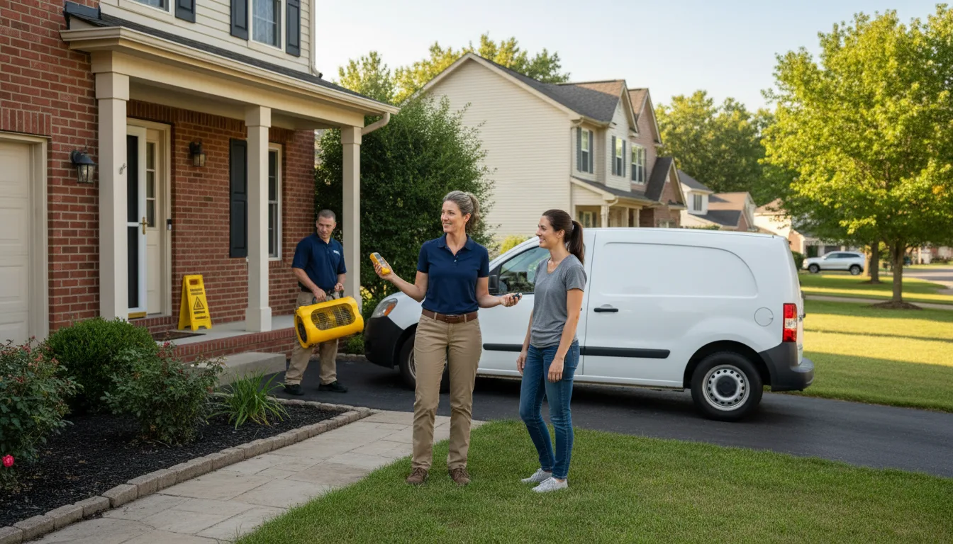 Residential water damage restoration in East Otto, NY